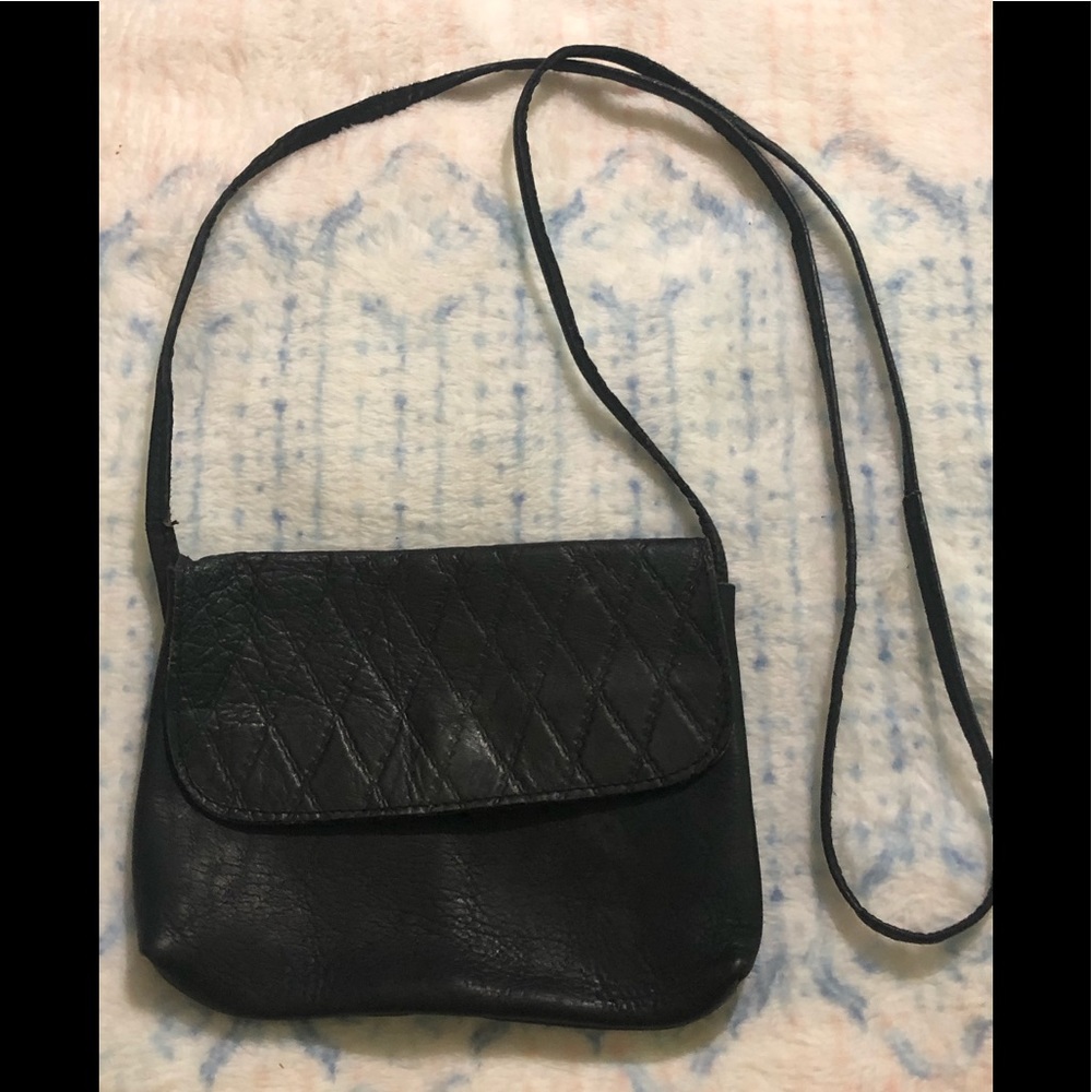 Vintage Handmade Leather crossbody bag/purse